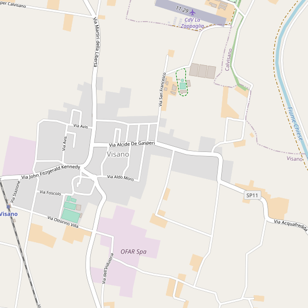 Thumbnail mappa stradale di Visano