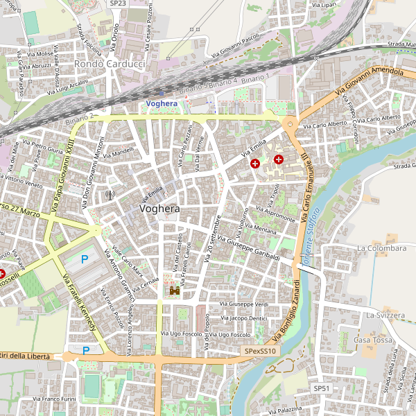 Thumbnail mappa stradale di Voghera