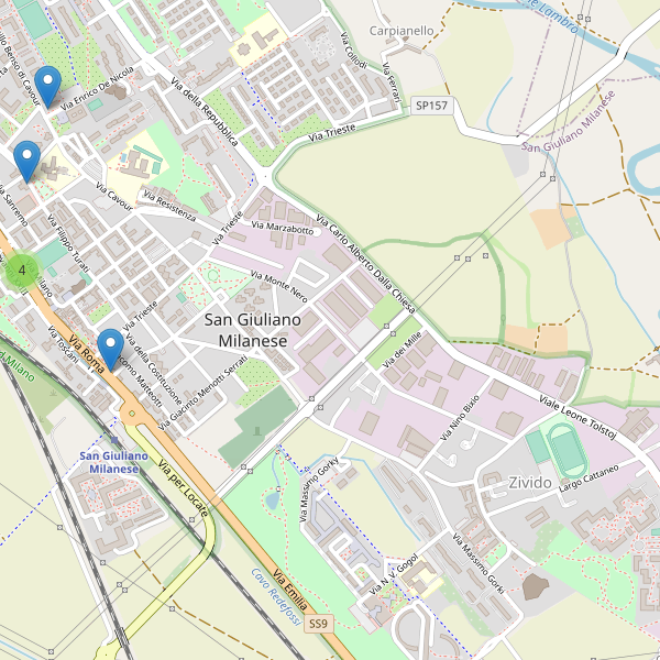Thumbnail mappa bancomat di San Giuliano Milanese