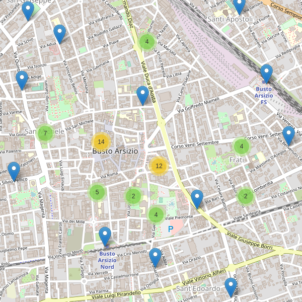 Thumbnail mappa bar di Busto Arsizio