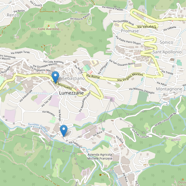 Thumbnail mappa bar di Lumezzane