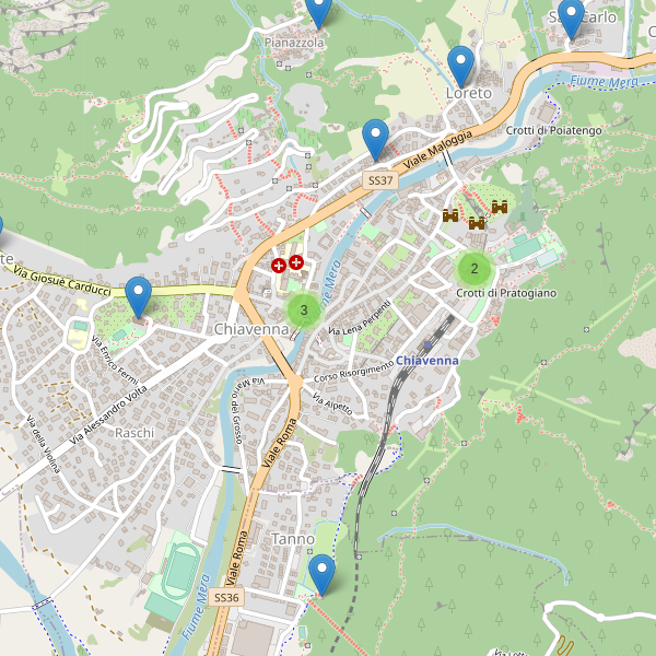 Thumbnail mappa chiese di Chiavenna