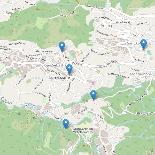 Thumbnail mappa chiese di Lumezzane