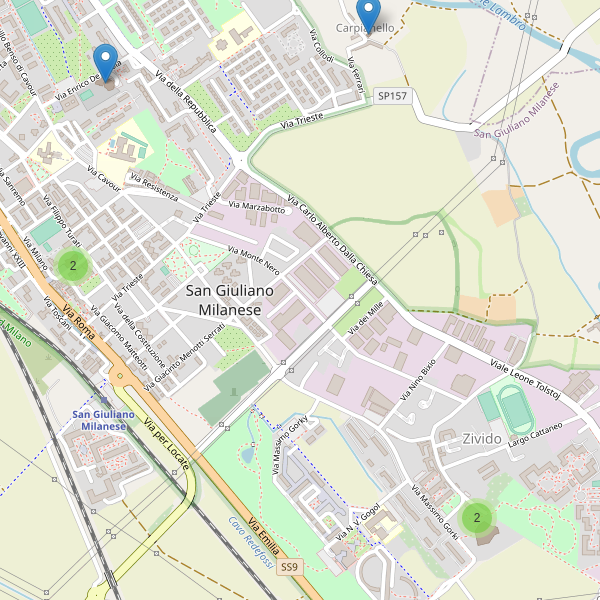Thumbnail mappa chiese di San Giuliano Milanese