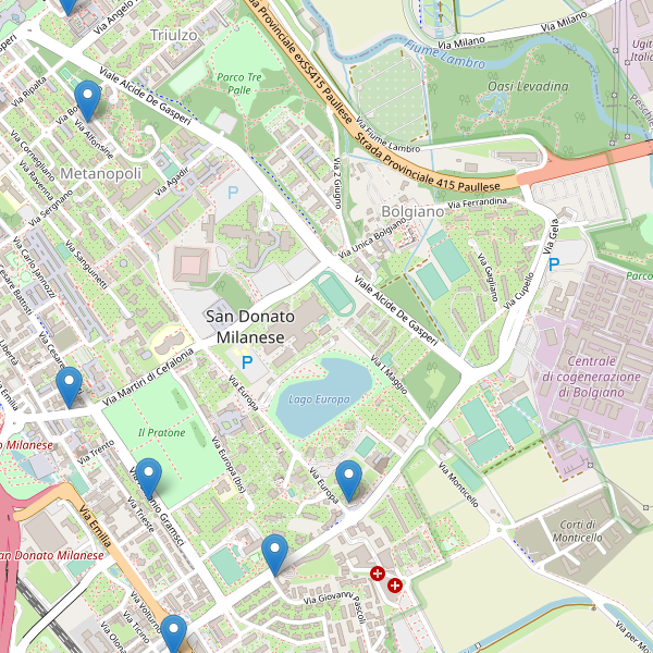 Thumbnail mappa farmacie di San Donato Milanese