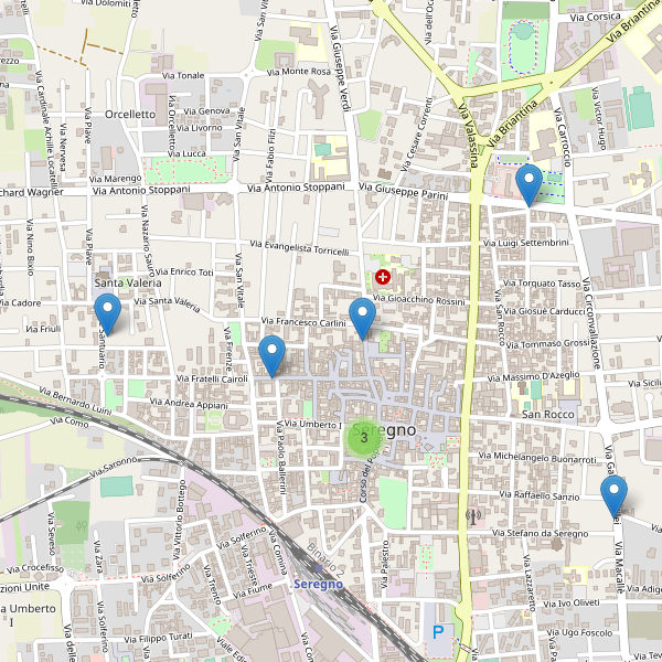 Thumbnail mappa farmacie di Seregno