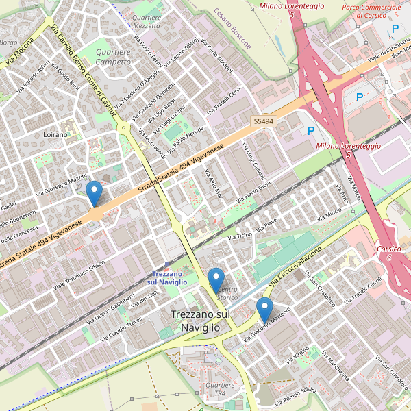 Thumbnail mappa farmacie di Trezzano sul Naviglio