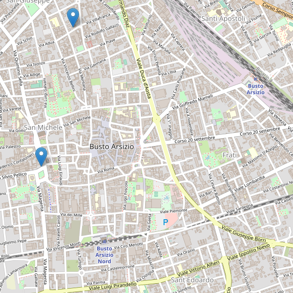 Thumbnail mappa hotel di Busto Arsizio