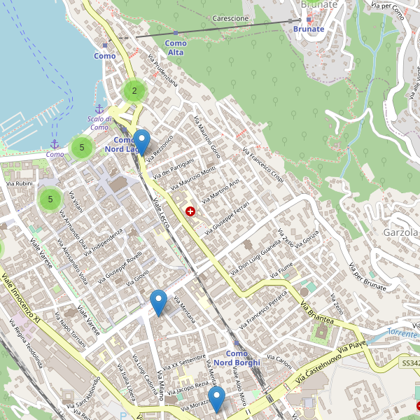 Thumbnail mappa hotel di Como