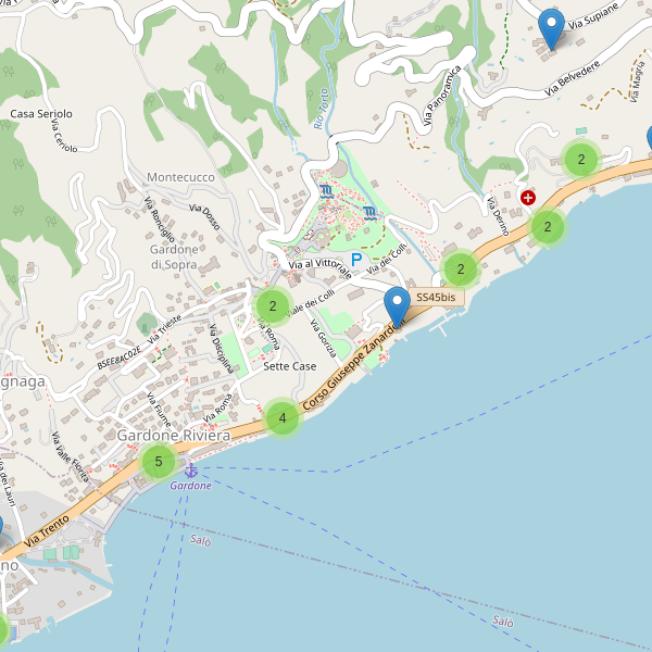 Thumbnail mappa hotel di Gardone Riviera