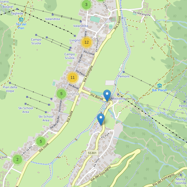 Thumbnail mappa hotel di Livigno