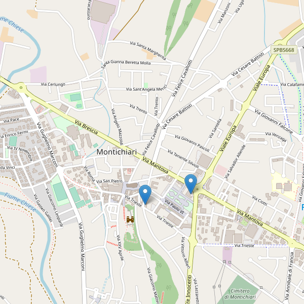 Thumbnail mappa hotel di Montichiari