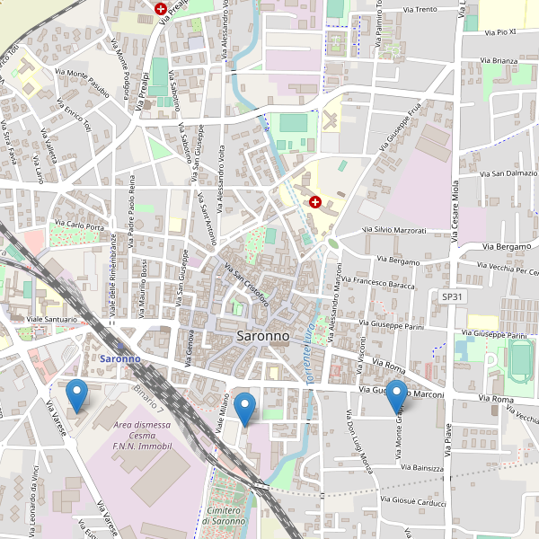 Thumbnail mappa hotel di Saronno