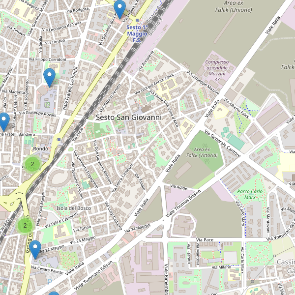 Thumbnail mappa hotel di Sesto San Giovanni