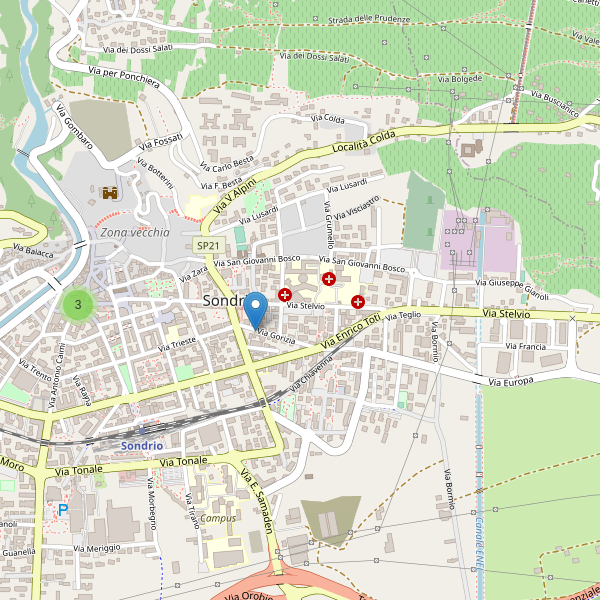 Thumbnail mappa hotel di Sondrio