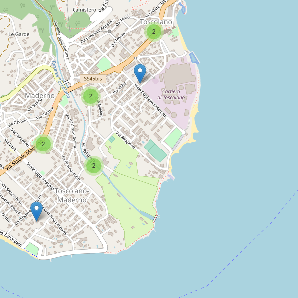 Thumbnail mappa hotel di Toscolano-Maderno