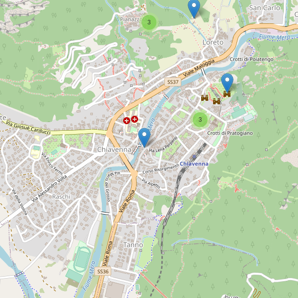 Thumbnail mappa monumenti di Chiavenna