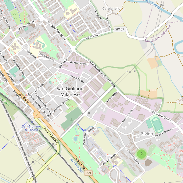Thumbnail mappa monumenti di San Giuliano Milanese