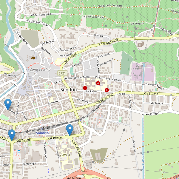 Thumbnail mappa monumenti di Sondrio