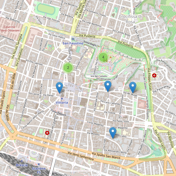 Thumbnail mappa musei di Brescia