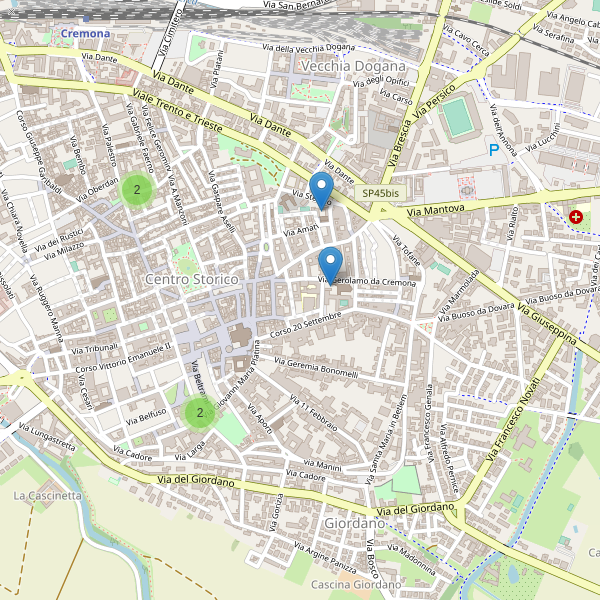 Thumbnail mappa musei di Cremona