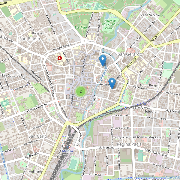 Thumbnail mappa musei di Monza