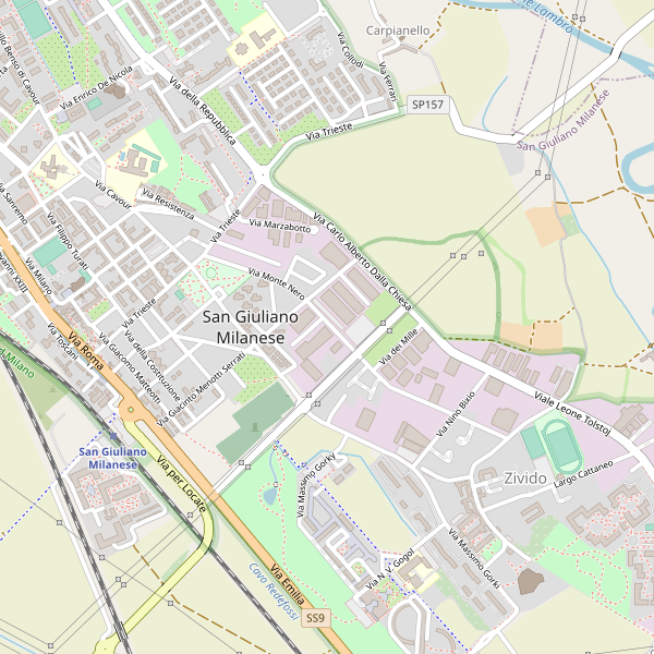 Thumbnail mappa musei di San Giuliano Milanese