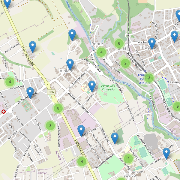 Thumbnail mappa parcheggi di Albiate
