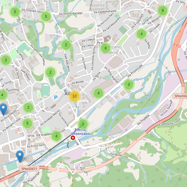 Thumbnail mappa parcheggi di Albino