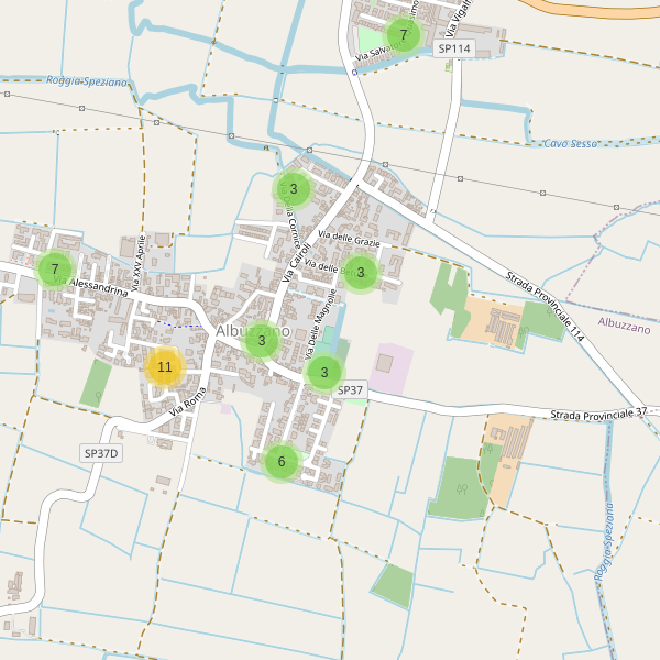 Thumbnail mappa parcheggi di Albuzzano