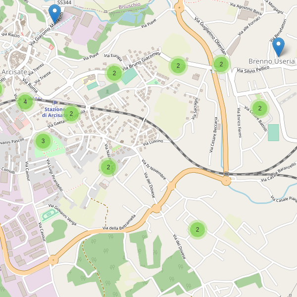 Thumbnail mappa parcheggi di Arcisate