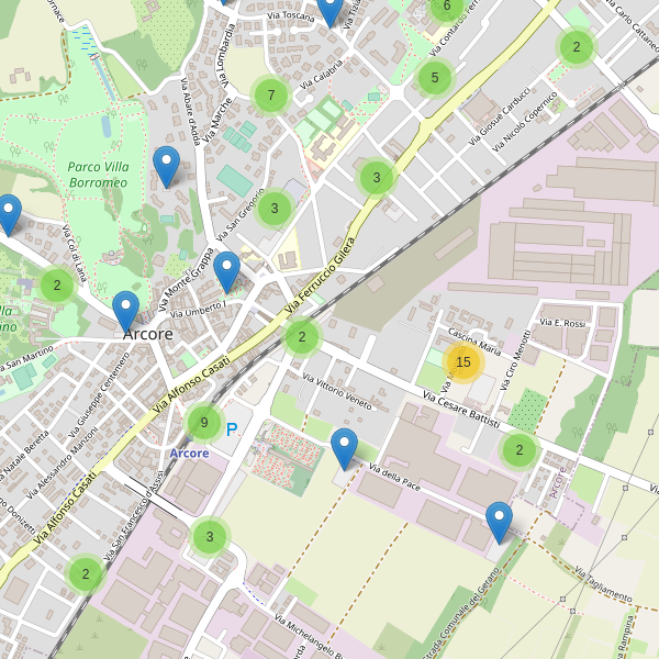 Thumbnail mappa parcheggi di Arcore
