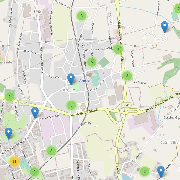 Thumbnail mappa parcheggi di Arosio