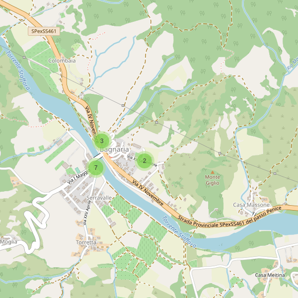 Thumbnail mappa parcheggi di Bagnaria