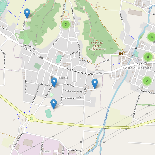 Thumbnail mappa parcheggi di Bagnatica