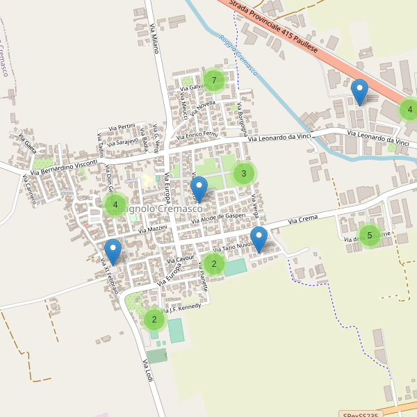 Thumbnail mappa parcheggi di Bagnolo Cremasco