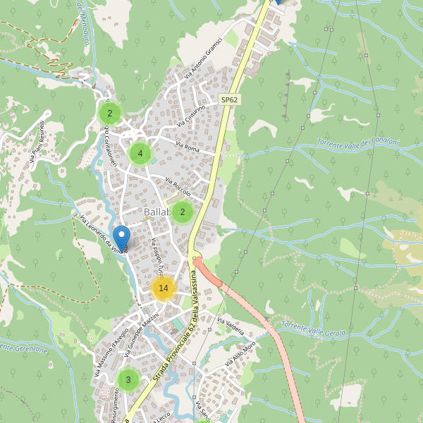 Thumbnail mappa parcheggi di Ballabio