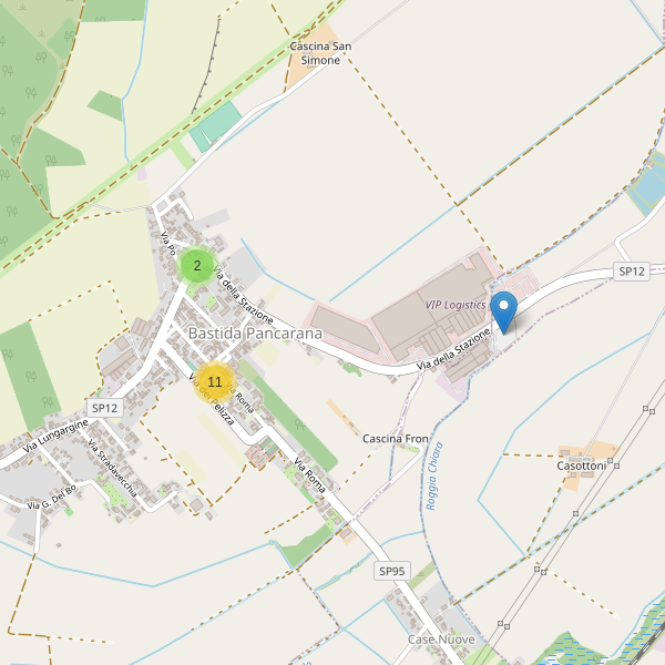 Thumbnail mappa parcheggi di Bastida Pancarana