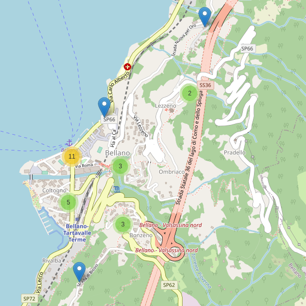 Thumbnail mappa parcheggi di Bellano