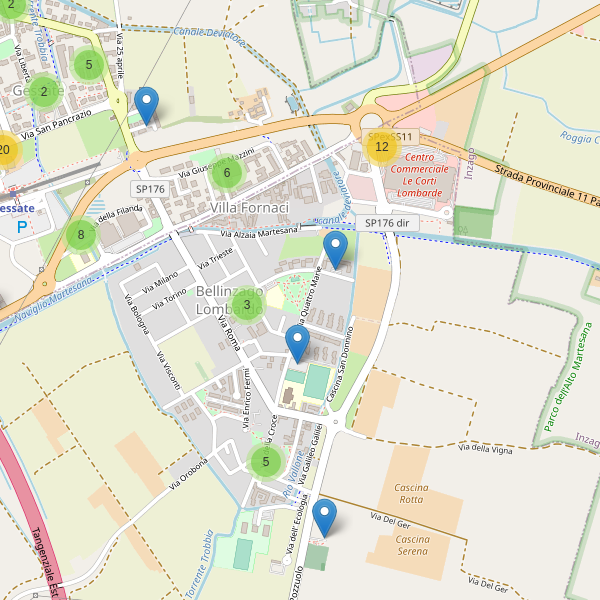 Thumbnail mappa parcheggi di Bellinzago Lombardo