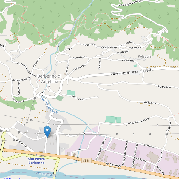 Thumbnail mappa parcheggi di Berbenno di Valtellina