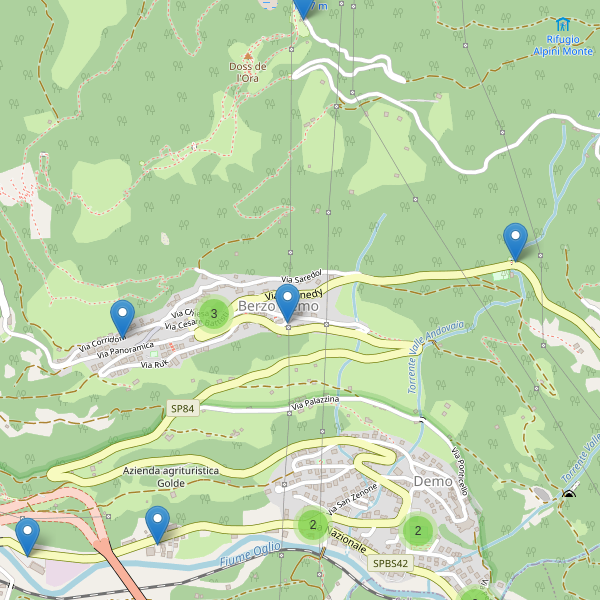 Thumbnail mappa parcheggi di Berzo Demo