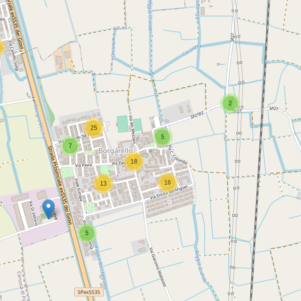 Thumbnail mappa parcheggi di Borgarello