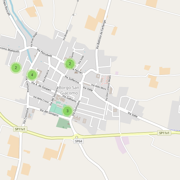 Thumbnail mappa parcheggi di Borgo San Giacomo