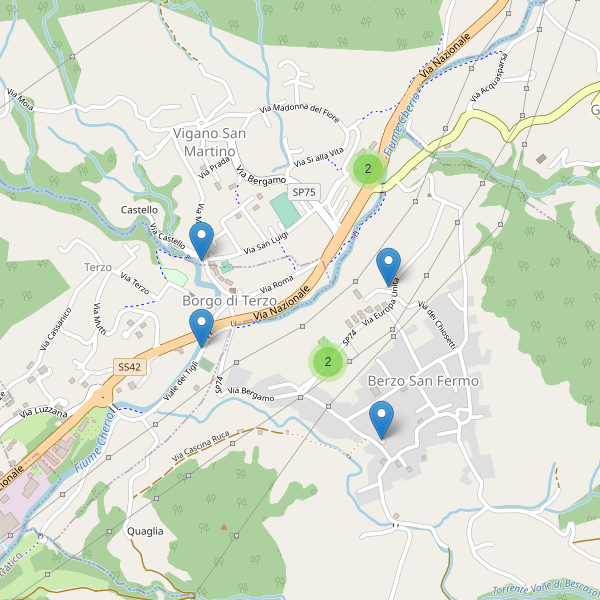 Thumbnail mappa parcheggi di Borgo di Terzo