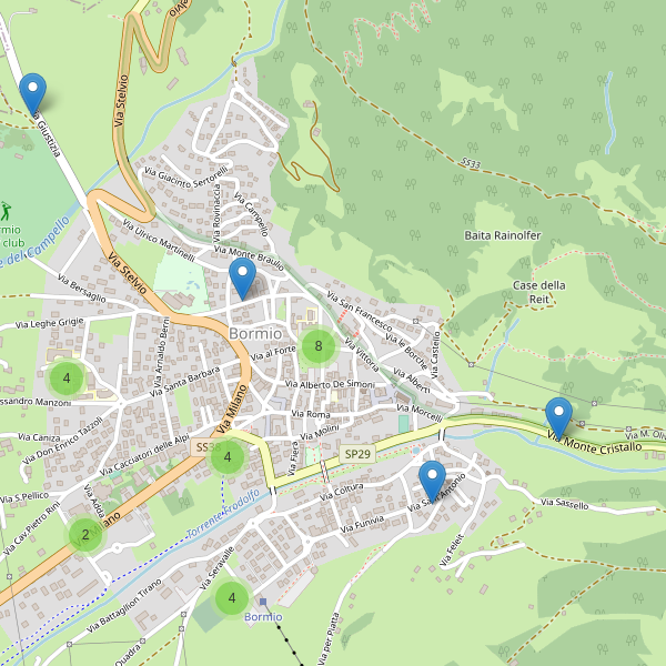 Thumbnail mappa parcheggi di Bormio
