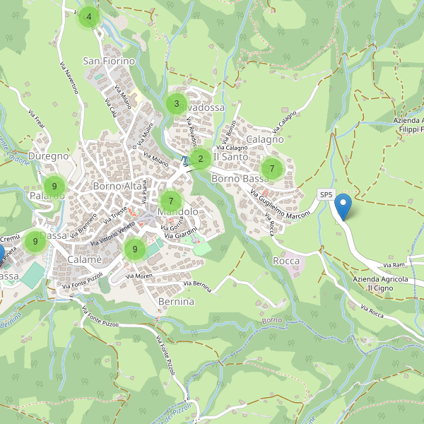 Thumbnail mappa parcheggi di Borno