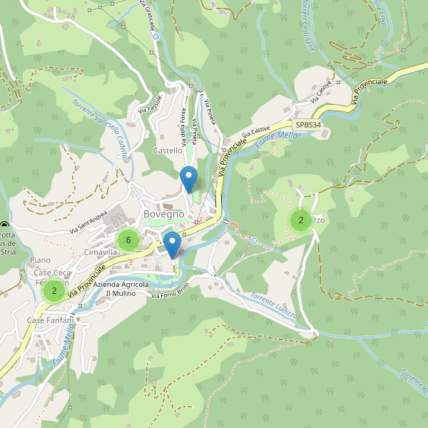 Thumbnail mappa parcheggi di Bovegno