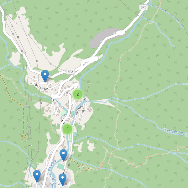 Thumbnail mappa parcheggi di Branzi