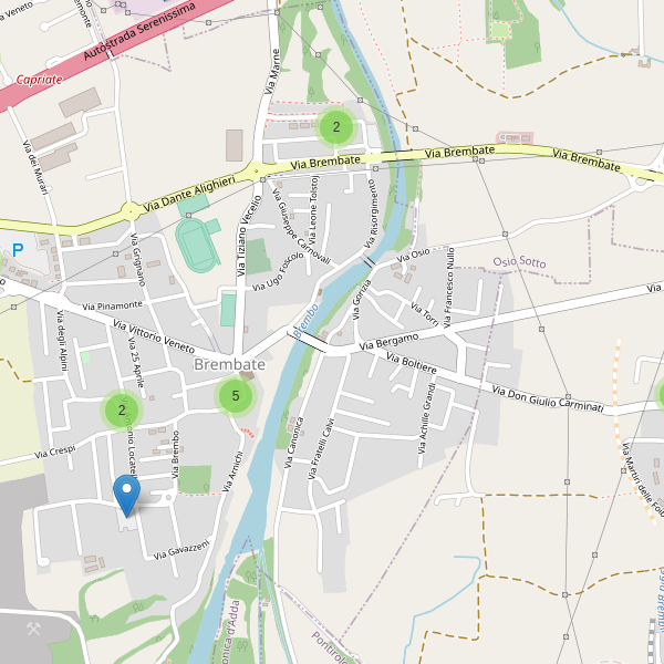 Thumbnail mappa parcheggi di Brembate